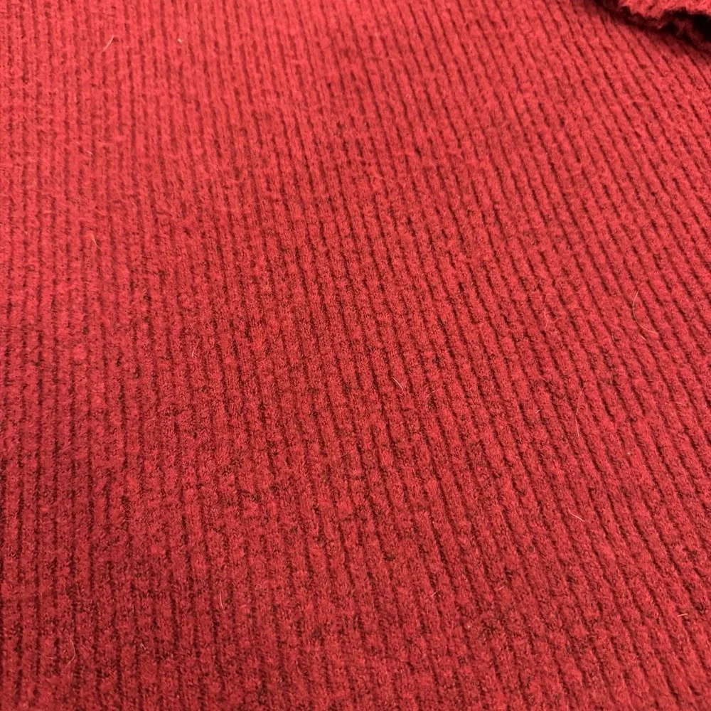 Torrid Vegan Cashmere Sweater Mini‎ Dress Rhubarb Red V-Neck Ribbed Knit 2 - Picture 7 of 16